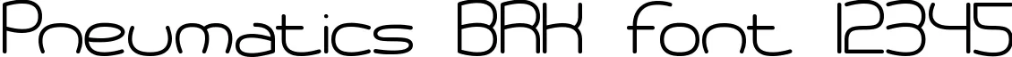 Dynamic Pneumatics BRK Font Preview https://safirsoft.com