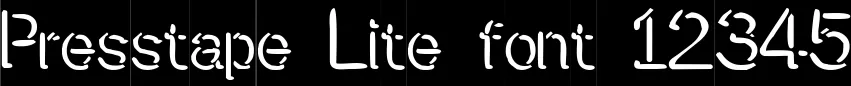 Dynamic Presstape Lite Font Preview https://safirsoft.com