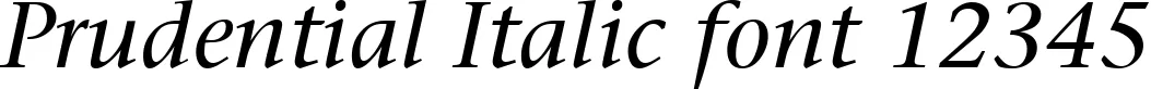 Dynamic Prudential Italic Font Preview https://safirsoft.com