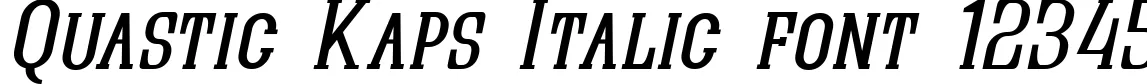 Dynamic Quastic Kaps Italic Font Preview https://safirsoft.com