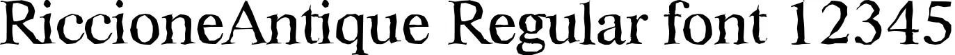 Dynamic RiccioneAntique Regular Font Preview https://safirsoft.com
