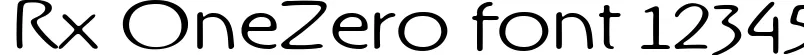 Dynamic Rx OneZero Font Preview https://safirsoft.com