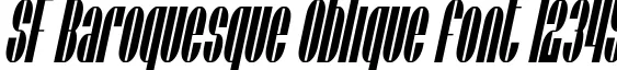 Dynamic SF Baroquesque Oblique Font Preview https://safirsoft.com