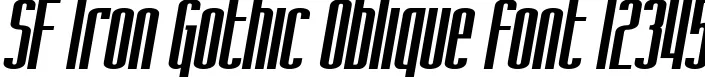 Dynamic SF Iron Gothic Oblique Font Preview https://safirsoft.com