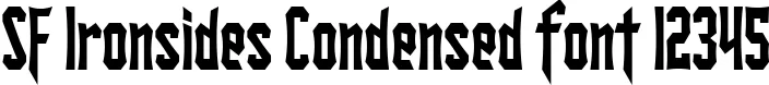Dynamic SF Ironsides Condensed Font Preview https://safirsoft.com