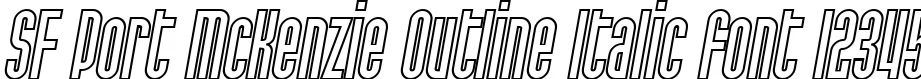 Dynamic SF Port McKenzie Outline Italic Font Preview https://safirsoft.com