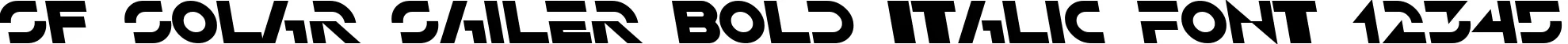 Dynamic SF Solar Sailer Bold Italic Font Preview https://safirsoft.com