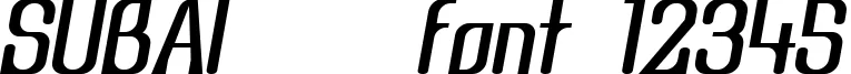 Dynamic SUBAI    Font Preview https://safirsoft.com