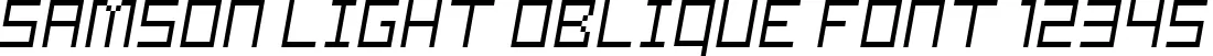 Dynamic Samson Light Oblique Font Preview https://safirsoft.com