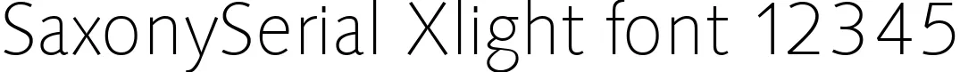 Dynamic SaxonySerial Xlight Font Preview https://safirsoft.com
