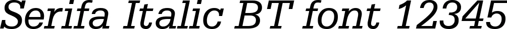 Dynamic Serifa Italic BT Font Preview https://safirsoft.com
