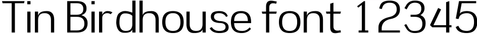Dynamic Tin Birdhouse Font Preview https://safirsoft.com