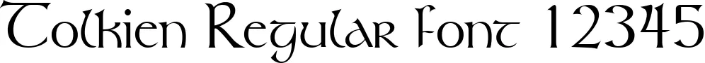 Dynamic Tolkien Regular Font Preview https://safirsoft.com