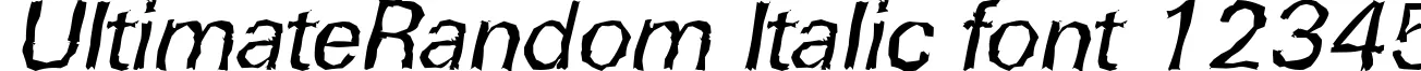 Dynamic UltimateRandom Italic Font Preview https://safirsoft.com
