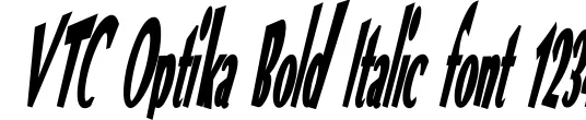 Dynamic VTC Optika Bold Italic Font Preview https://safirsoft.com