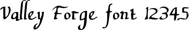 Dynamic Valley Forge Font Preview https://safirsoft.com