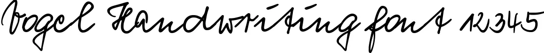 Dynamic Vogel Handwriting Font Preview https://safirsoft.com