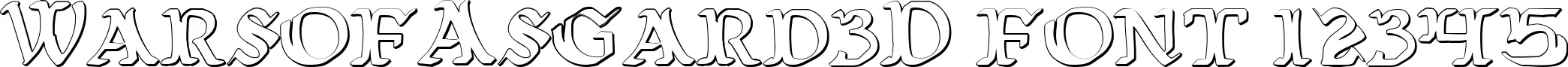 Dynamic WarsofAsgard3D Font Preview https://safirsoft.com