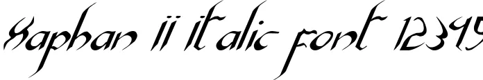 Dynamic Xaphan II Italic Font Preview https://safirsoft.com
