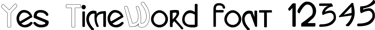 Dynamic Yes TimeWord Font Preview https://safirsoft.com
