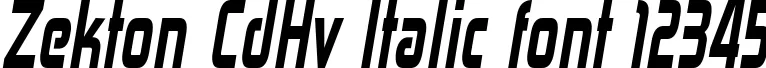 Dynamic Zekton CdHv Italic Font Preview https://safirsoft.com