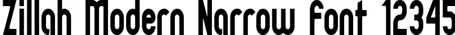 Dynamic Zillah Modern Narrow Font Preview https://safirsoft.com