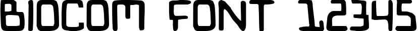 Dynamic biocom Font Preview https://safirsoft.com