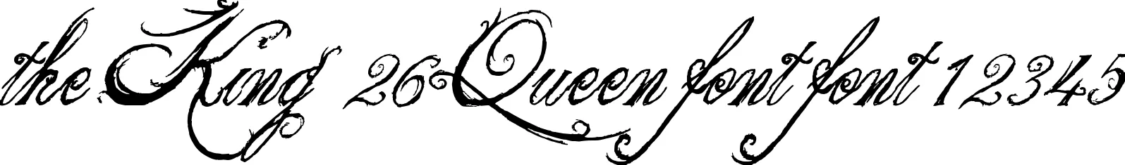 Dynamic the King  26 Queen font Font Preview https://safirsoft.com