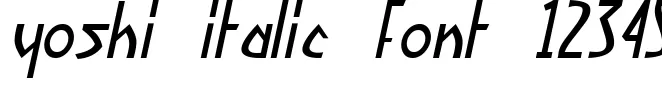 Dynamic yoshi italic Font Preview https://safirsoft.com