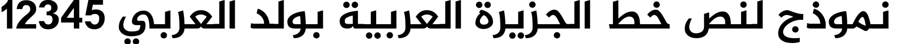 Dynamic Al Jazeera Arabic Bold Font Preview https://safirsoft.com
