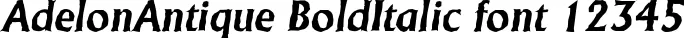 Dynamic AdelonAntique BoldItalic Font Preview https://safirsoft.com