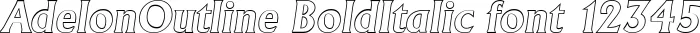 Dynamic AdelonOutline BoldItalic Font Preview https://safirsoft.com