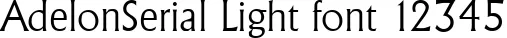 Dynamic AdelonSerial Light Font Preview https://safirsoft.com