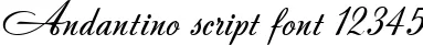 Dynamic Andantino script Font Preview https://safirsoft.com