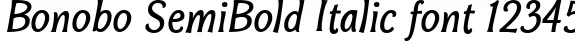 Dynamic Bonobo SemiBold Italic Font Preview https://safirsoft.com