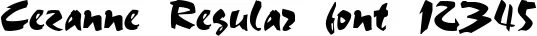 Dynamic Cezanne Regular Font Preview https://safirsoft.com