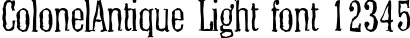 Dynamic ColonelAntique Light Font Preview https://safirsoft.com