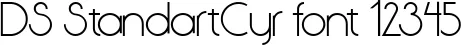 Dynamic DS StandartCyr Font Preview https://safirsoft.com