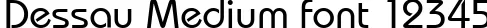 Dynamic Dessau Medium Font Preview https://safirsoft.com