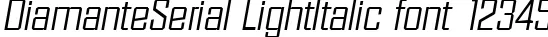 Dynamic DiamanteSerial LightItalic Font Preview https://safirsoft.com