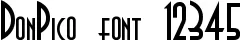 Dynamic DonPico Font Preview https://safirsoft.com