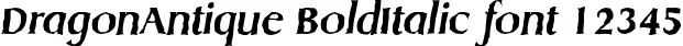 Dynamic DragonAntique BoldItalic Font Preview https://safirsoft.com