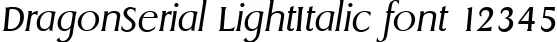 Dynamic DragonSerial LightItalic Font Preview https://safirsoft.com