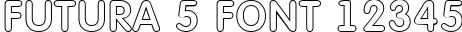 Dynamic FUTURA 5 Font Preview https://safirsoft.com