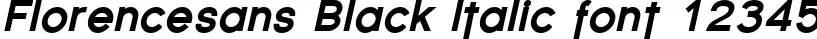 Dynamic Florencesans Black Italic Font Preview https://safirsoft.com