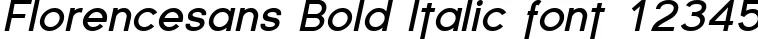 Dynamic Florencesans Bold Italic Font Preview https://safirsoft.com