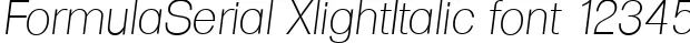 Dynamic FormulaSerial XlightItalic Font Preview https://safirsoft.com