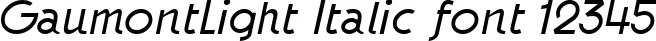 Dynamic GaumontLight Italic Font Preview https://safirsoft.com