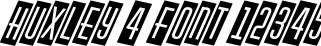 Dynamic HUXLEY 4 Font Preview https://safirsoft.com