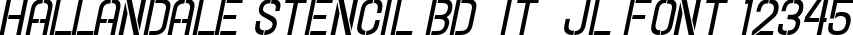 Dynamic Hallandale Stencil Bd  It  JL Font Preview https://safirsoft.com
